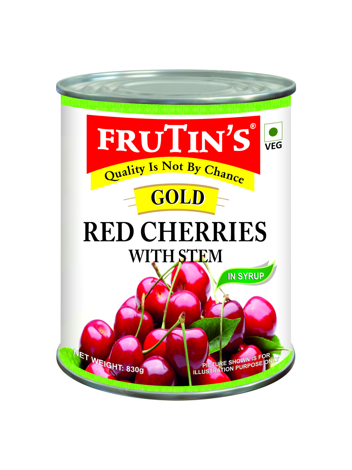 Red Cherries With Stem
